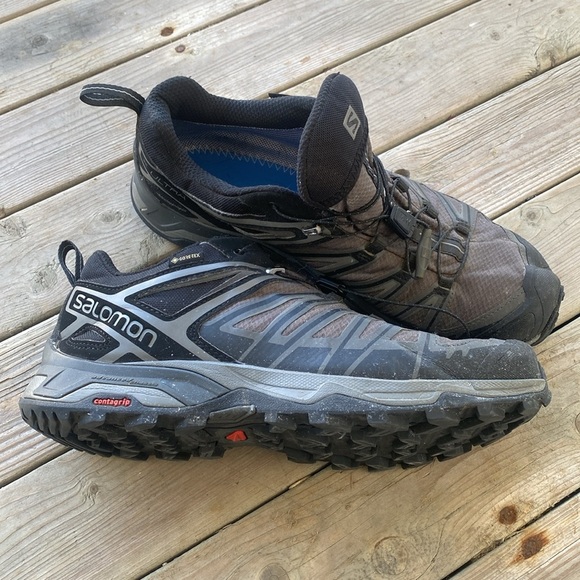 Salomon Men's Black and Gray ultra XTrail Running Shoes - Picture 2 of 7